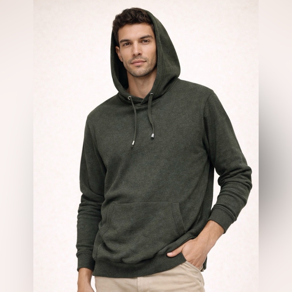 Frederick Anderson Copenhagen Green Hoodie – Men’s Large | Minimalist Luxury